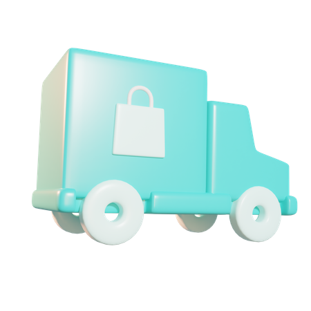Delivery Car 3D Icon