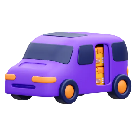Delivery Car 3 D Icon 3D Icon