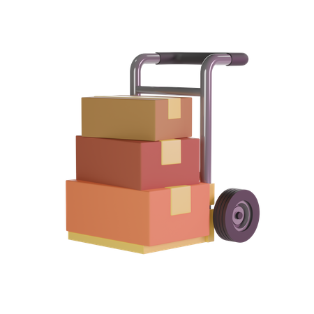 Delivery Cart  3D Icon
