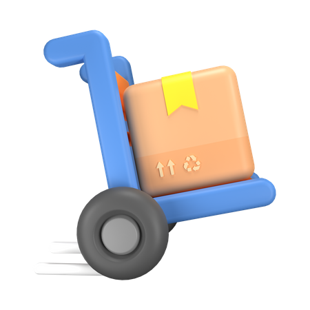 Delivery Cart  3D Illustration