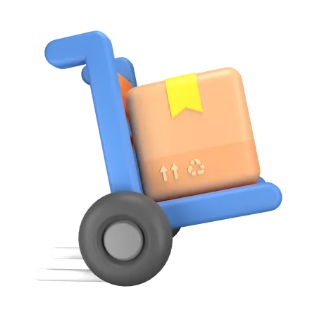 Delivery Cart  3D Illustration