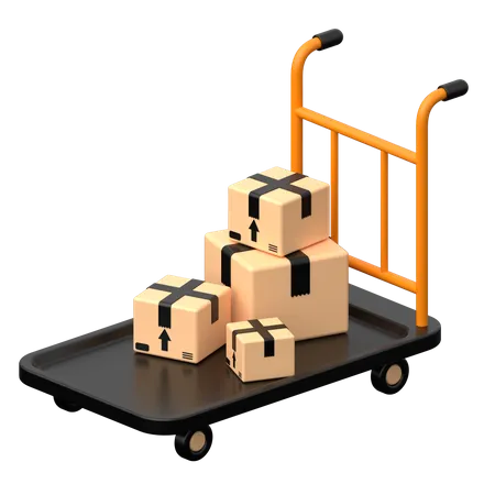 Delivery Cart  3D Icon