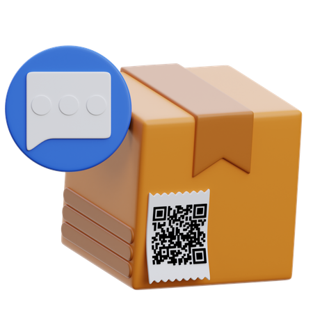 Delivery Chat  3D Icon