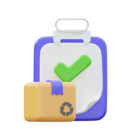 Delivery Checklist  3D Icon