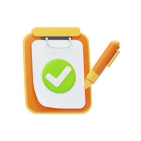 Delivery Checklist  3D Icon