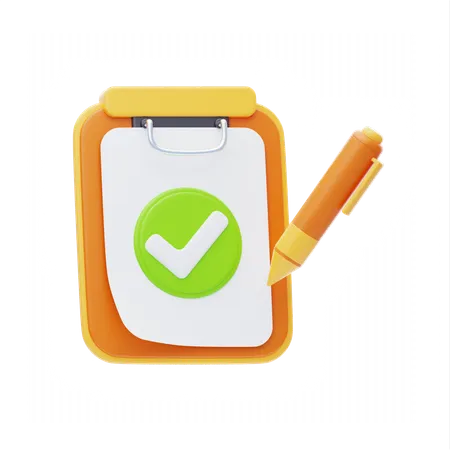 Delivery Checklist  3D Icon