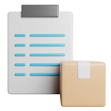 Delivery Checklist  3D Icon