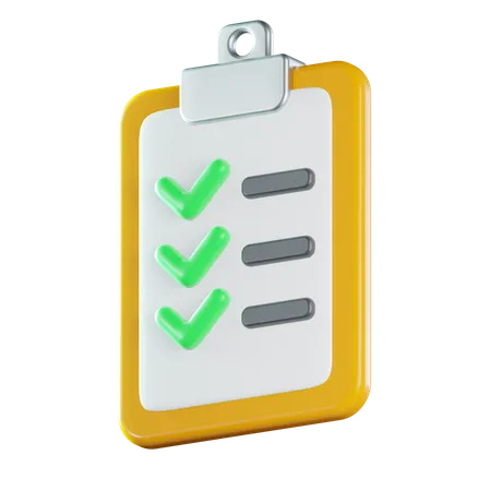 Delivery Checklist  3D Icon