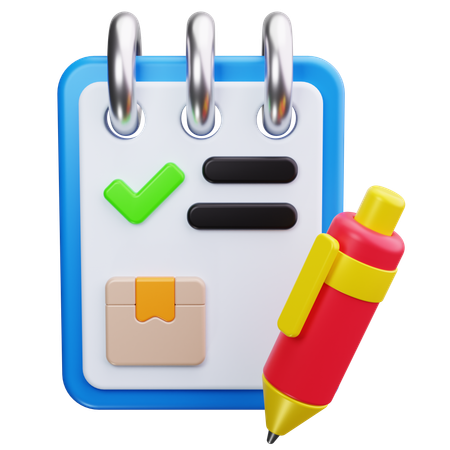 Delivery Checklist  3D Icon