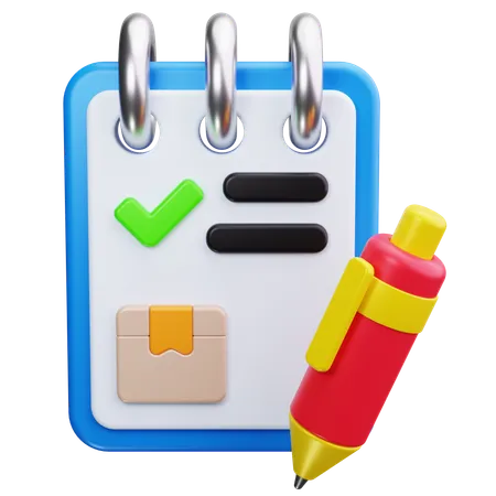 Delivery Checklist  3D Icon