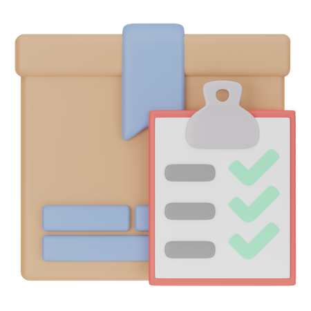 Delivery Checklist  3D Icon