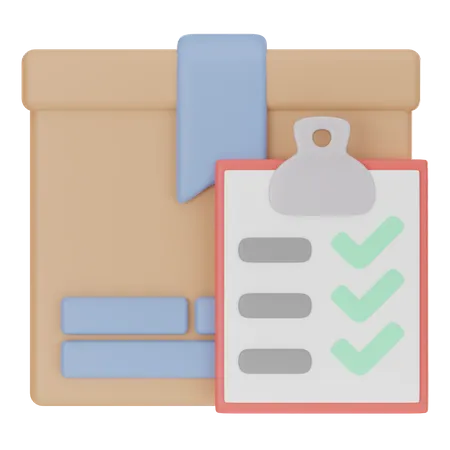 Delivery Checklist  3D Icon