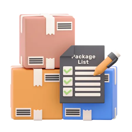 Delivery Checklist  3D Icon