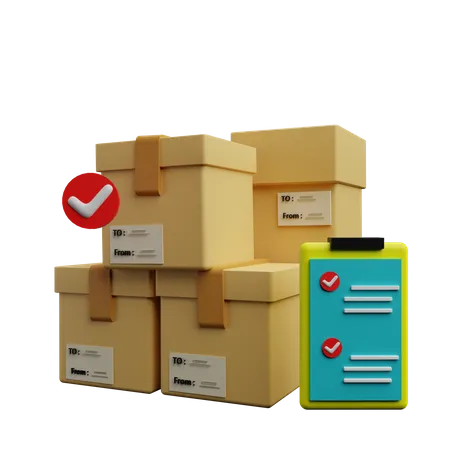 Delivery Checklist  3D Icon