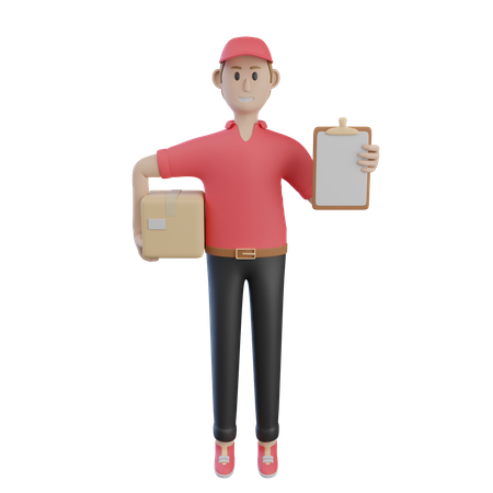 Delivery Checklist  3D Illustration