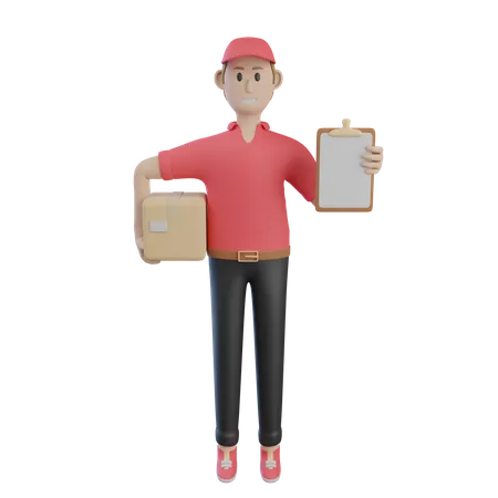 Delivery Checklist  3D Illustration