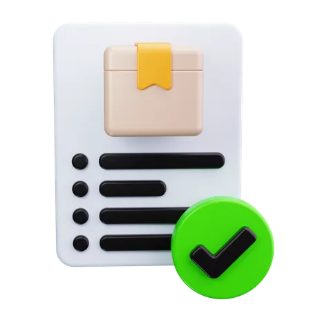 Delivery Confirmation  3D Icon