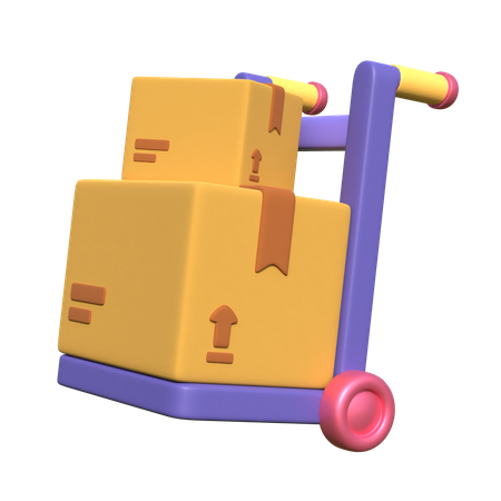Delivery Consignment 3D Illustration