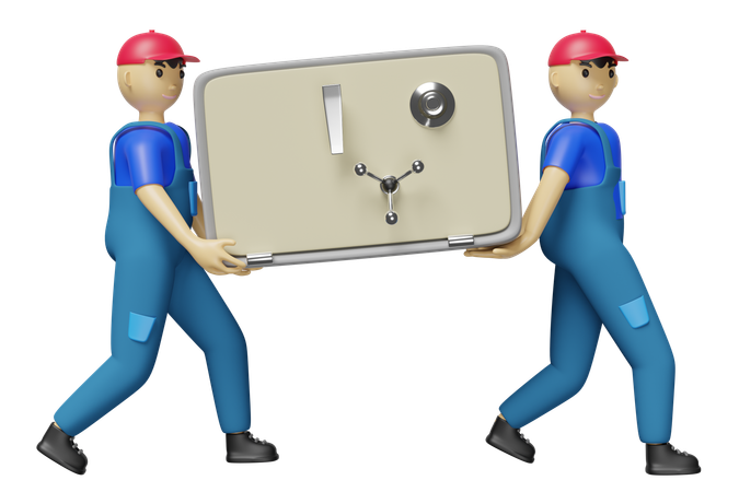 Delivery Courier  3D Illustration