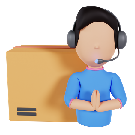 Delivery Cusomer Service  3D Icon
