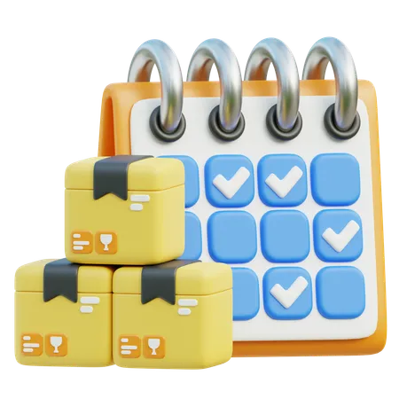 Delivery Date Calendar 3D Icon