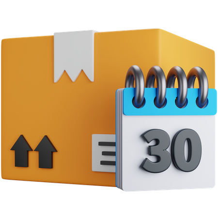 Delivery Date  3D Icon