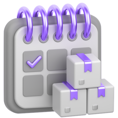 Delivery Date  3D Icon