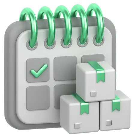 Delivery Date  3D Icon