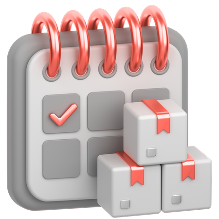 Delivery Date  3D Icon