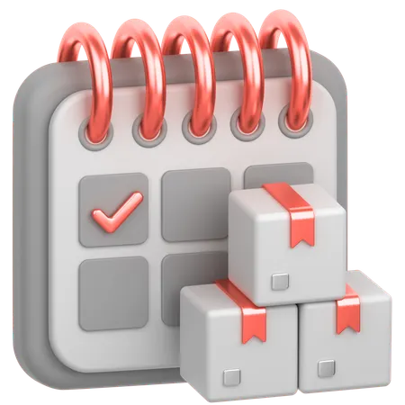 Delivery Date  3D Icon