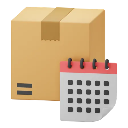 Delivery Date  3D Icon