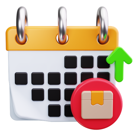 Delivery Date  3D Icon