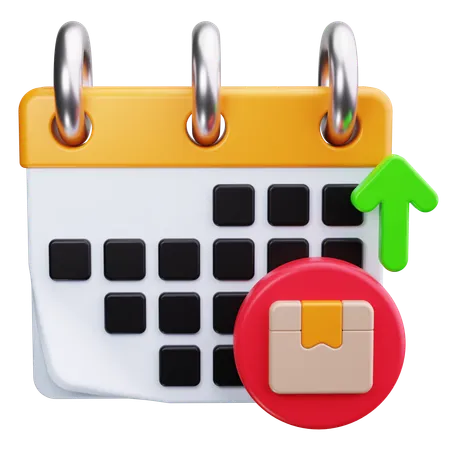 Delivery Date  3D Icon