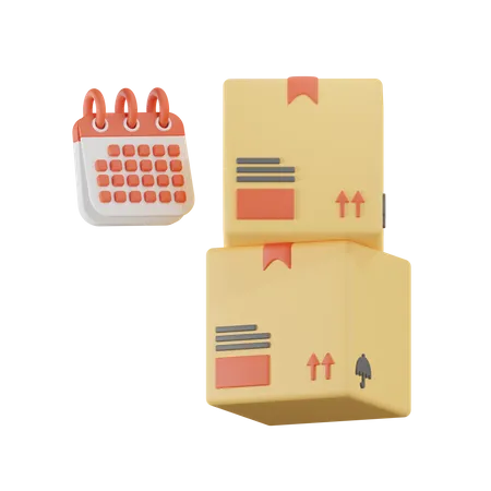 Delivery Date  3D Icon