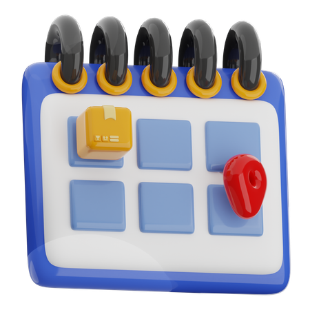 Delivery Date  3D Icon