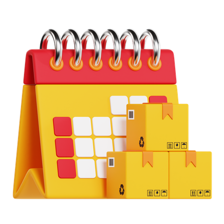 Delivery Date  3D Icon