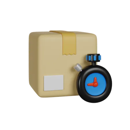 Fast Delivery 3 D Render Icon 3D Icon