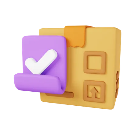 Delivery Done  3D Icon