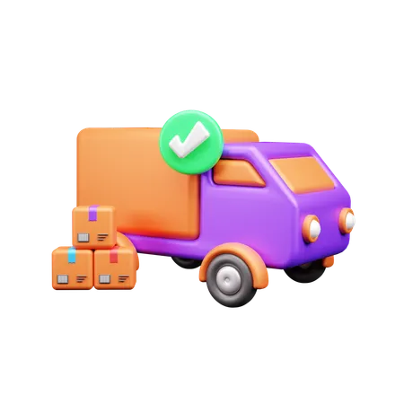 Delivery Done  3D Icon