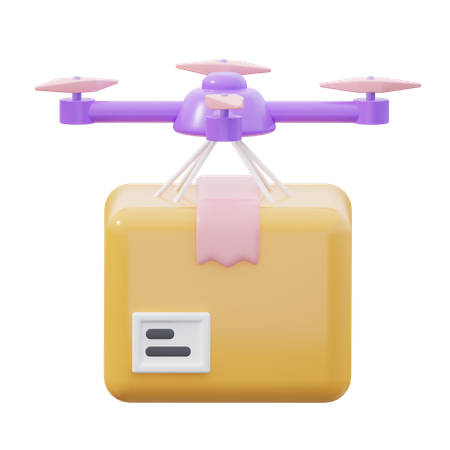 Delivery Drone  3D Icon