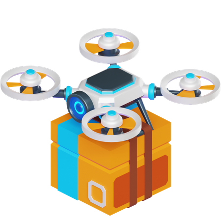 DELIVERY DRONE  3D Icon