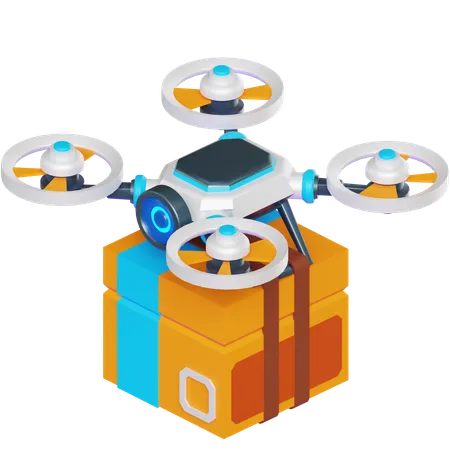 DELIVERY DRONE  3D Icon