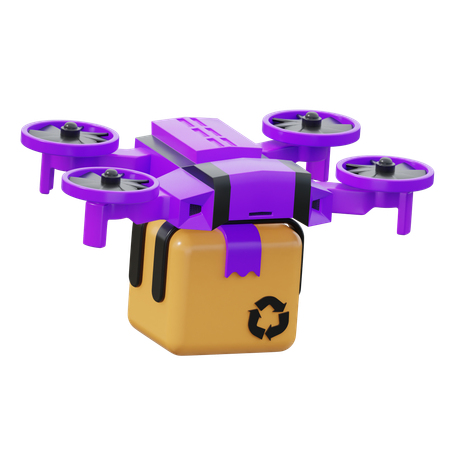 Delivery Drone  3D Icon