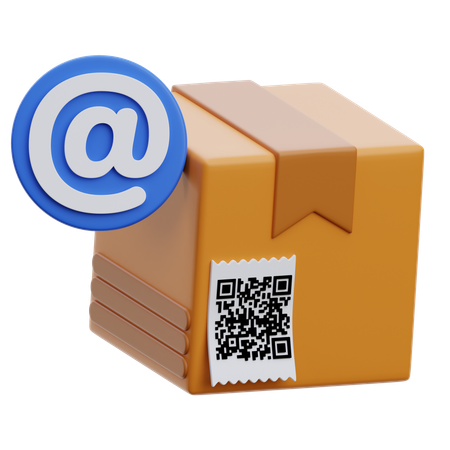 Delivery Email Address  3D Icon