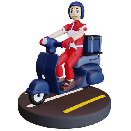Delivery executive  3D Icon