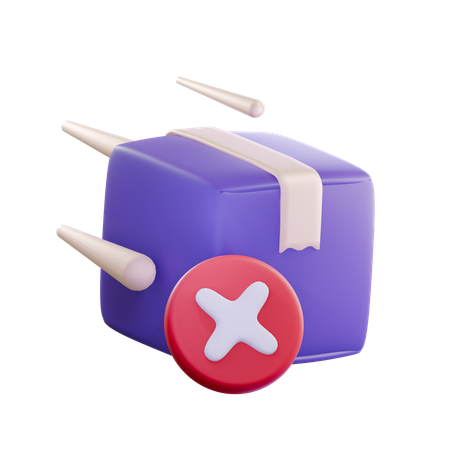 Delivery failed  3D Icon