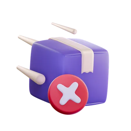 Delivery failed  3D Icon