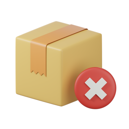 Delivery Failed  3D Icon