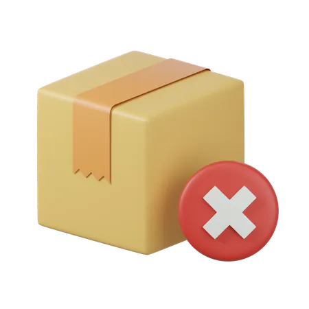 Delivery Failed  3D Icon