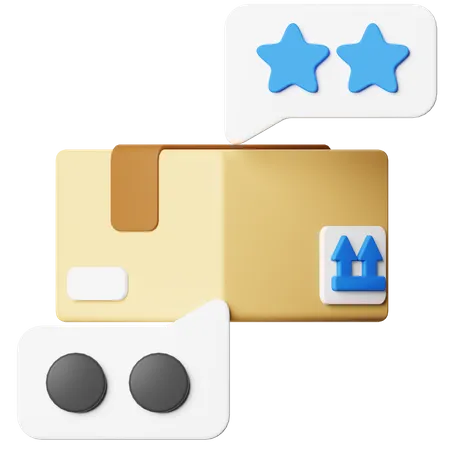 Feedback Customer For Courier 3 D Icon 3D Icon